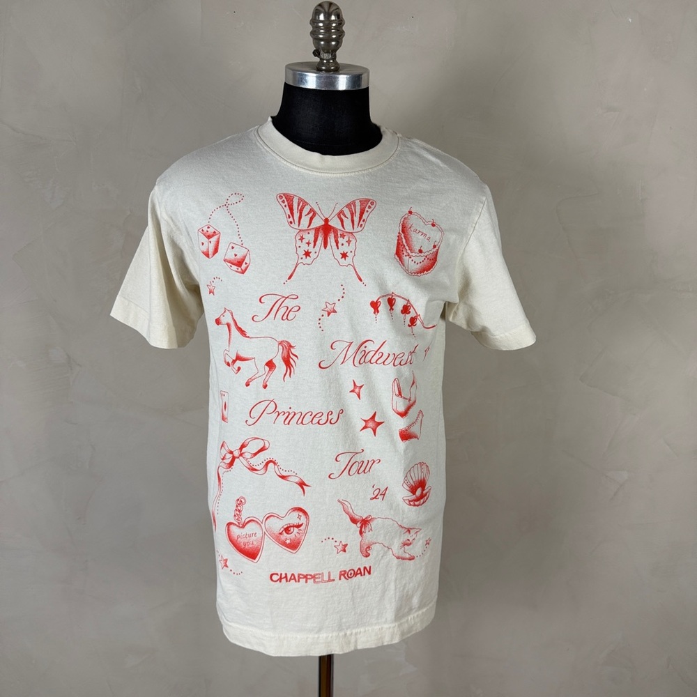 Chappell Roan Midwest Princess Tour 2024 Graphic Tee Size M